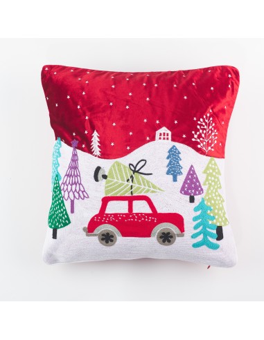 Cuscino arredo natalizio Xmas Car